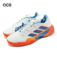 在飛比找Yahoo奇摩購物中心優惠-adidas 網球鞋 Barricade M 男鞋 白 藍 