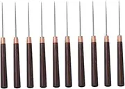 Angoily 10Pcs Wooden Handle Scratch Awls for Sewing Supplies Precision Positioning Awls for Craft Repair and DIY Projects Durable and Easy to Use