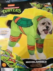 Dog Halloween Costume Small Michelangelo Teenage Mutant Ninja Turtles Hoodie