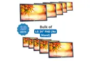 Bulk of 10x LG 24" FLATRON E2411PU FHD LCD Monitor (1920x1080) Built with Speakers - NO STAND | Refurbished