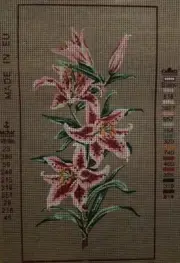 Printed needlepoint Tapestry Callas Lilies Canvas Only 42501 Gobelin L