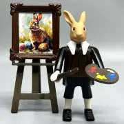 Playmobil Peter Rabbit Artist Easter Painting Painter Male Adult Bunny Figure