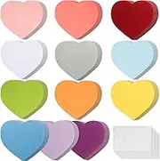 240 Pieces Heart Cutouts Paper Hearts 6 Inches Heart Shaped Cards Large Heart Shapes Paper Heart Shape Die Cuts Out for Valentine’s Day Craft, Kid's Love and Peace School Craft Projects