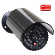 Fake Security Camera Dummy IR LEDs w/ Flashing Light CCTV Surveillance Home CD8