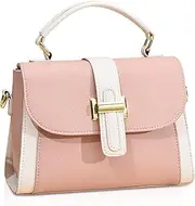 [NICOLE & DORIS] Fashion Satchel Handbag Women Small Crossbody Bag Ladies Shoulder Bags Multicolour Hand Bag Top Handle Clutch Bags PU Leather Girls Messenger Bags Purses Bag