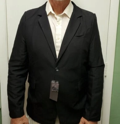 NWT Doublju Men's Vivid One-Blazer Black X-Large. Fits more like a Large