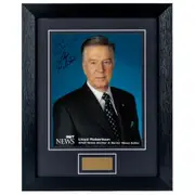 Lloyd Robertson Personally Signed CTV News 8 x 10 Photograph Framed