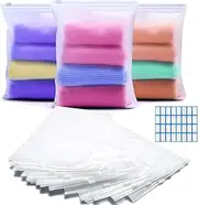 [Pyroclasia] Reusable Zip Lock Bags - 30pcs 17x25cm Plastic Travel Organiser Pouches, No Holes Hospital Bag, Frosted Waterproof Storage for Clothes, Shoes, Cosmetics, Suitcase