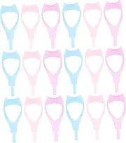 Baluue 30 Pack Silicone Eyelash Tool for Mascara Eyeliner Makeup Stencil Set Lash Shield for Women Makeup Tools