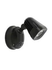 LEDlux Alert 1 Light 600 Lumen Black Floodlight in Cool White