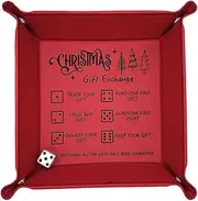 Dice Tray with Dice, Board Game Rolling Tray, Foldable Dice Tray, Engraved Dice Rules, Portable Dice Tray, Game Night Accessories, All Ages Dice Game, Living Room Dice Tray,