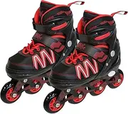 Black/Red ABEC 7, Size 35-38
