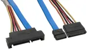 CS-SATDRIVEX2-001 Serial ATA SATA Drive Connector Extension Cable, 1 M, 3.3', Bl
