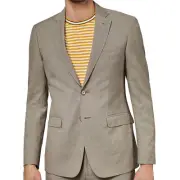 Ted Baker 'Debonair' Mens Wool/Linen 2 Button Sport Coat (42 Regular, Taupe)$649
