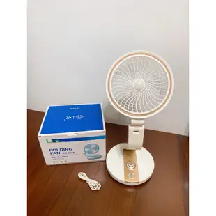 全新LED light Folding Fan電風扇 住宿必備