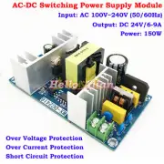 AC-DC Converter AC 110V 220V 230V to DC 24V 6A 150W Switching Power Supply Board