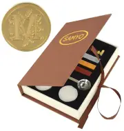 Wax Seal Stamp Kit Retro Creative Sealing Wax Stamp Maker Gift Box Set Br