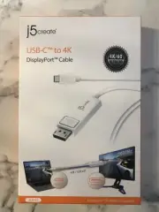 j5Create USB Type-C to 4K/60 Ultra HD DisplayPort Cable JCA14-5A 4 ft.Cable