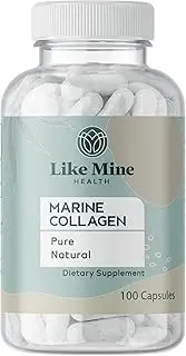 Marine Collagen (100 Capsules) Like Mine, No Fillers, Pure & Natural, Bioavailable
