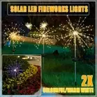2X Fireworks LED Fairy String Lights Starburst Solar Xmas Garden Night Lamp AU