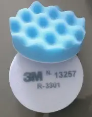 3M 13257 Buffing Pad Blue Foam 83mm / 3.1/4 Inch Case Of 50