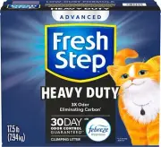 Fresh Step Clumping Cat Litter Heavy Duty Advanced Long Lasting Odor Control