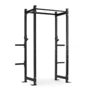 Titan Fitness T-3 Series Black Short Power Rack, 24in Depth, Weight Plate Holder