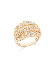 Bloomingdale's Fine Collection Diamond Bezel Multi Row Statement Ring in 14K Yellow Gold, 1.85 tcw