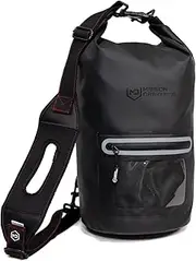 Mission Darkness Dry Shield Faraday Tote 15L // Waterproof Dry Bag for Electronic Device Security & Transport // Signal Blocking, Anti-Tracking, EMP Shield, Data Privacy for Phones, Tablets, Laptops