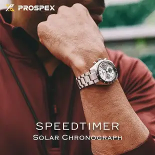 【SEIKO 精工】PROSPEX SPEEDTIMER 太陽能計時 熊貓 手錶/SK027(V192-0AF0S/SSC813P1)