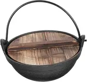 CORHAD Japanese Sukiyaki Outdoor Picnic Cookware Iron Pot Shabu Pot High Temperature Pot Japanese Hot Pot Camping Cooker Pot Soup Pot Japanese Pot Home Pot Iron Sukiyaki Pots Camping Pot