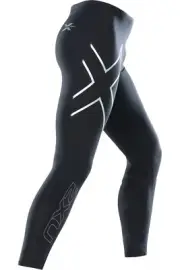 SALE | 2XU Mens Compression Long Tights - Black/Silver