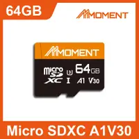 在飛比找PChome24h購物優惠-MOMENT MicroSD Card A1V30 64GB