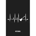 NOTEBOOK: ELECTRIC GUITAR PLAYER HEARTBEAT NOTEBOOK FOR GUITARISTS