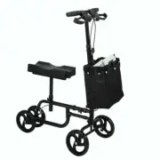 Foldable Knee Walker Scooters Alternative Crutches Wheelchair with Basket NEW