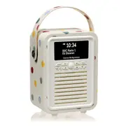 VQ Retro Mini DAB+ Radio with Bluetooth Speaker by Emma Bridgewater (Polka Dot)