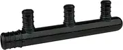 EFIELD 3 Outlets Pex Poly PPSU Barb Crimp Closed Manifold: 3/4 Trunk, 1/2" Port (3 Ports), F2159, Lead Free