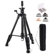 HYOUJIN Heavy Duty Wig Stand,Mannequin Wig Head Stand Tripod Metal Adjustable Ho