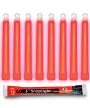Lot 8 Red 12H Cyalume Light Sticks Tactical Prepper Bug Out Survival 10/2026