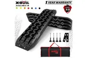 X-BULL 2PCS Recovery Tracks Boards Snow Tracks Mud tracks 4WD With 4PC mounting bolts Black