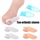2x Silicone Gel Bunion Toe Corrector Orthotics Straightener Separator Foot Ca `