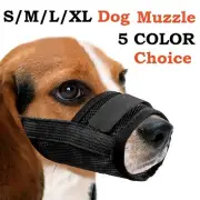 Pet Dog Adjustable Mask Bark Bite Mesh Mouth Muzzle Grooming Anti Stop Chewing