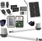Solar Double Swing Gate Automation System with Keypad and 4 Remote Controls, Fast Operation, Powerful, Lifetime Support, Aussie Seller, Immediate Dispatch. Driveway Swing Gate Opener with No Limits