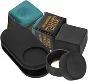 1 Set Billiards Set Chalk Holder for Billiard Clamp for Pool Chalk Billiard Pool Chalk Holder Billiard Accessories Billiard Cue Chalk Clip Chalk Clamp Plastic Black