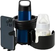 [Cubble] 3-in-1 Universal Cup and Phone Holder for Strollers, Bicycles, and Wheelchairs - Easy Install, Adjustable, and Durable
