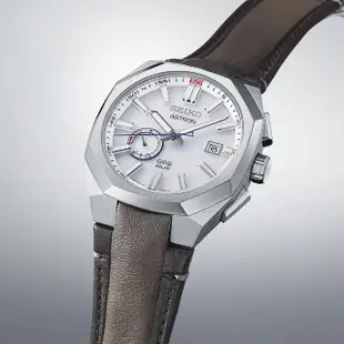 【SEIKO 精工】Astron 製錶110週年限量 多邊形 GPS太陽能鈦金屬手錶 送行動電源(SSJ019J1/3X62-0AC0J)