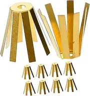 KOMBIUDA Golf Clubs Golf Shaft Extension Shaft Sleeve Adapter Golf Shaft Adapter Octopus Type Adapter Shims Golf Club Shafts Golf Octopus Shims Golf Supplies Golf Shafts Golden Brass