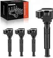 A-Premium Engine Ignition Coil Pack Compatible with Jeep Wrangler 2018-2019, Cherokee 2019-2020 & Alfa Romeo Giulia 2017-2018, Stelvio 2018, 2.0L Turbocharged, 4-PC Set