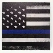 Infused Kydex Thin Blue Line Flag Print 7.5" X 7.5" Sheet Multi Lots Available
