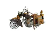 Boyle 36cm Indian Motorbike w Leatherette Handles Metal Tin Ornament Home Decor